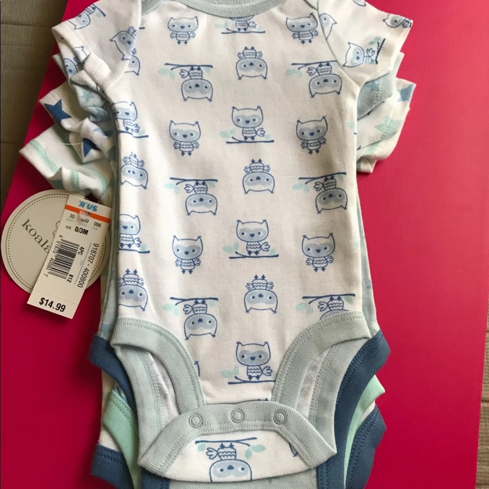 0-3 months short sleeve onesies